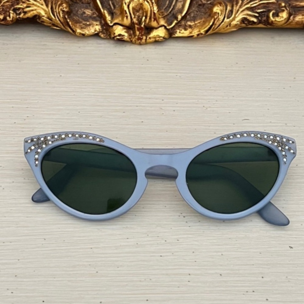 1950s light blue cateye sunglasses